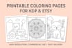 create printable coloring pages for KDP and etsy