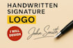 create handwriting, scripted, signature, cursive, handwritten logo
