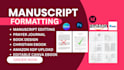 do book editing design manuscript book formatting, upload amazon kdp paperback