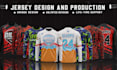 design softball, baseball, long sleeve jersey mockup