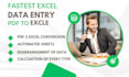 do data entry, internet research and analysis