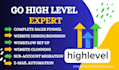 do gohighlevel website design sales funnel landing page go high level expert