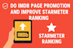 do imdb page promotion and improve starmeter ranking