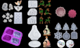 do 3d mold design silicone chocolate plastic cake soap resin mold in solid form