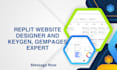 build your replit website and design gempages or splashscreen pages