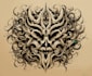draw a tattoo design as pattern minimal,