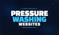 design pressure washing website, power washing and soft washing website