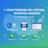 provide a professional USA virtual business address and mail forwarding