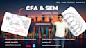 do structural equation modelling SEM, cfa, efa, using amos, spss, r, smart pls
