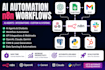 build n8n ai agent, workflow automation, custom ai systems and integrations