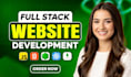 website development as full stack web developer, PHP laravel HTML CSS