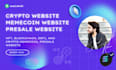 develop your crypto memecoin website, presale ico website