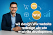 design wix website redesign wix site wix website development