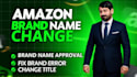 correct amazon brand name mismatch and product title problems