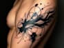 custom an abstract black tattoo design
