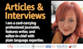 interview subjects and write a professional feature article