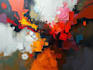 create unique abstract digital oil painting