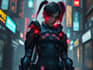 design anime character , cyberpunk character