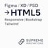 convert figma to html, psd to html responsive bootstrap