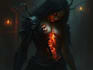 create dark art illustration