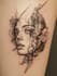 do an abstract black tattoo design