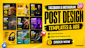 design pro instagram, facebook social media posts and ads
