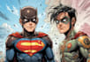 create concept art superhero character design for comics
