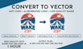 vector tracing, redraw, convert logo to vector, recreate in vector