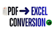 manually convert PDF to excel with accuracy