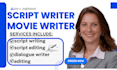 do movie scriptwriting screen writing film script dialogue writer script editing