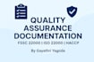 prepare complete professional QA documentation