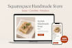 design a beautiful squarespace handmade crafts ecommerce website