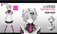 design live2d model, 2d vtuber model, vtuber rigging, live2d vtuber model