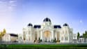 remodel 3d architectural classic house design, cgi luxury mansion,elevation plan