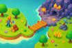 develop a hybrid casual unity game with upgrades and ads