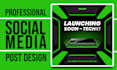 design professional social media post, banner ads design