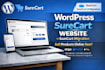 build wordpress surecart website design and migration from samcart to surecart