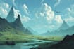 make  fantasy landscape concept art