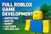 develop a full roblox game fix bugs script lua tycoon map gui vfx ugc systems