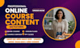 create course content course curriculum lesson plans training PPT slides