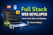 develop a scalable full stack website as frontend and backend developer
