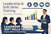 create leadership, management, soft skill training course, manual, presentation