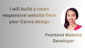 build a clean responsive website from your canva design