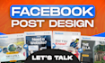 design high engagement facebook posts for business promotion and ads