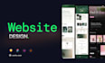 design a clean modern and responsive website in figma