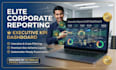 design a corporate executive report and kpi dashboard in power bi
