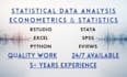do econometrics and statistical data analysis by spss, r, stata, excel, eviews