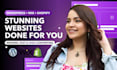 design a modern, responsive website on wordpress, wix, or shopify