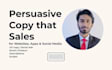 write user focused UX copy that convert into sales