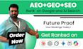 do ai SEO and GEO to boost ranking